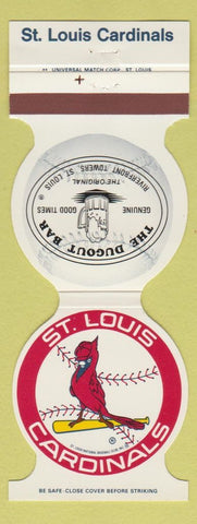Matchbook Cover - St Louis Cardinals Baseball 1986 Dugout Bar MO WEAR
