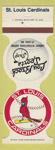 Matchbook Cover - St Louis Cardinals Baseball 1984 Lou Brock Shop WEAR