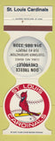 Matchbook Cover - St Louis Cardinals Baseball 1985 Treece Chevrolet Cuba MO