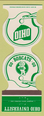 Matchbook Cover Ohio University Bobcats Football 1977 Bank Glouster Amesville OH