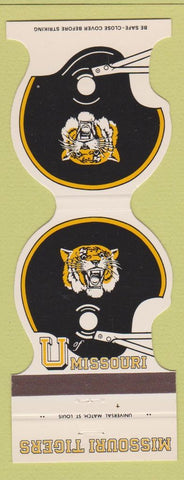 Matchbook Cover - Missouri Tigers Football 1975 Best Western Columbia MO