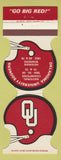 Matchbook Cover - Oklahoma Sooners Football 1979 Bank Eufaula OK