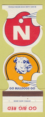 Matchbook Cover - Nebraska Cornhuskers Football 1976 Gering NE Bulldogs