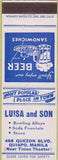 Matchbook Cover - Luisa Son Bowling Quiapo Manila