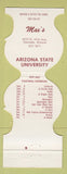 Matchbook Cover - Arizona State Sun Devils Football 1979 Max's Glendale AZ
