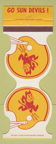 Matchbook Cover Arizona State Sun Devils Football 1982 Stagger Inn Scottsdale AZ