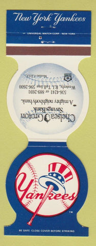 Matchbook Cover - New York Yankees Baseball 1983 Bank Westerly RI