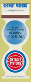 Matchbook Cover - Detroit Pistons Basketball WABJ Radio 1982-83