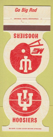 Matchbook Cover - Indiana Hoosiers Football Basketball 1978 Bank Bloomington IN
