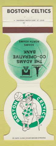 Matchbook Cover - Boston Celtics Basketball 1982-83 Adams COOP Bank MA