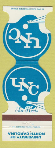 Matchbook Cover - North Carolina Tar Heels Football 1980 Bank Chapel Hill NC