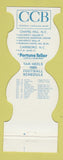 Matchbook Cover - North Carolina Tar Heels Football 1980 Bank Chapel Hill NC