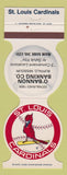 Matchbook Cover - St Louis Cardinals Baseball 1984 Bank Buffalo MO