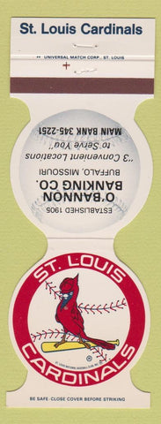 Matchbook Cover - St Louis Cardinals Baseball 1984 Bank Buffalo MO