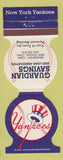 Matchbook Cover - New York Yankees 1980 Bank New Canaan CT