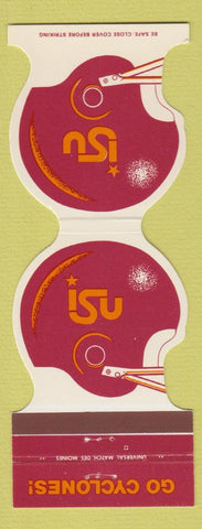 Matchbook Cover - Iowa State Cyclones 1980 Continental Western Insurance