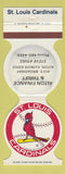 Matchbook Cover - St Louis Cardinals Baseball 1985 Alton IL Finance Thrift WEAR