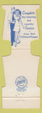 Matchbook Cover - Globe Normington Dry Cleaners Manitowoc WI Jewelite