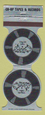 Matchbook Cover - COOP Tapes Records Ames Des Moines Fort Dodge Iowa City IA