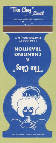Matchbook Cover - The Chez Plattsburgh NY restaurant