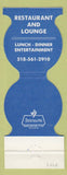Matchbook Cover - The Chez Plattsburgh NY restaurant