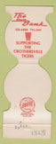 Matchbook Cover - The Bank Crothersville Brownstown IN Tigers