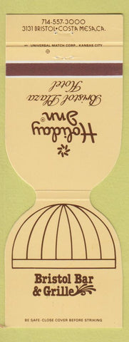Matchbook Cover - Bristol Bar Grille Holiday Inn Costa Mesa CA