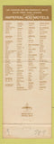 Matchbook Cover - Imperial 400 Motel Marysville CA