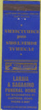 Matchbook Cover - Laraia Sagarino Funeral Home Hartford CT