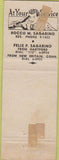 Matchbook Cover - Laraia Sagarino Funeral Home Hartford CT