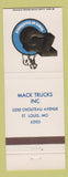 Matchbook Cover - Mack Trucks 75th St Louis MO