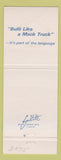 Matchbook Cover - Mack Trucks 75th Roseville MN