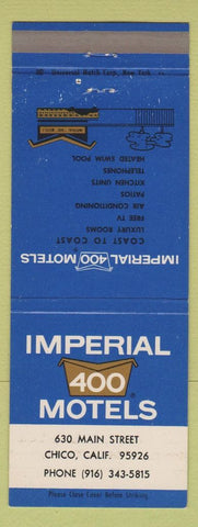 Matchbook Cover - Imperial 400 Motel Chico CA