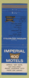 Matchbook Cover - Imperial 400 Motel Fresno CA