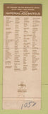 Matchbook Cover - Imperial 400 Motel Fresno CA