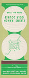 Matchbook Cover - Elkins Ranch Golf Course Fillmore CA