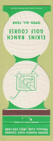 Matchbook Cover - Elkins Ranch Golf Course Fillmore CA