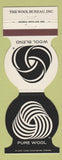 Matchbook Cover - Wool Bureau