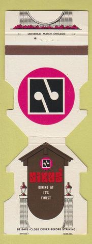 Matchbook Cover - Nikos' Restaurant Chicago IL
