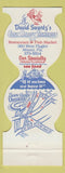Matchbook Cover - David Swartz's East Coast Fisheries Miami FL