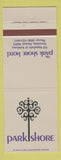 Matchbook Cover - Park Shore Hotel Honolulu Hawaii