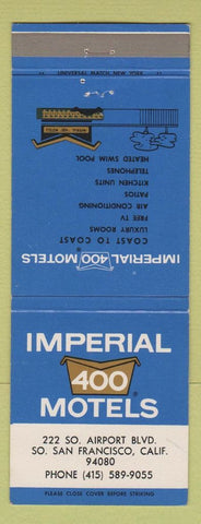 Matchbook Cover - Imperial 400 Motel South San Francisco CA