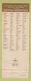 Matchbook Cover - Imperial 400 Motel South San Francisco CA