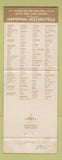 Matchbook Cover - Imperial 400 Motel Little Rock AR