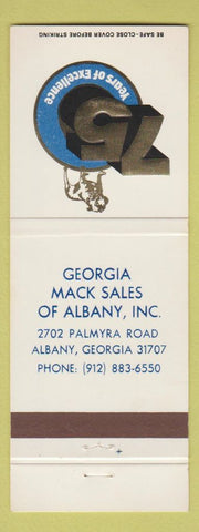 Matchbook Cover - Mack Trucks Albany GA