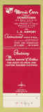Matchbook Cover - Morris Carr Clothes Los Angeles CA