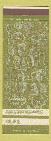 Matchbook Cover - Shreveport Club LA