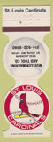 Matchbook Cover - St Louis Cardinals Baseball 1984 Mueller Machine Tool MO