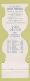 Matchbook Cover - Duke Blue Devils Football 1982 Durham NC Bank