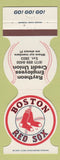 Matchbook Cover - Boston Red Sox Baseball 1981 Raytheon Credit Union
